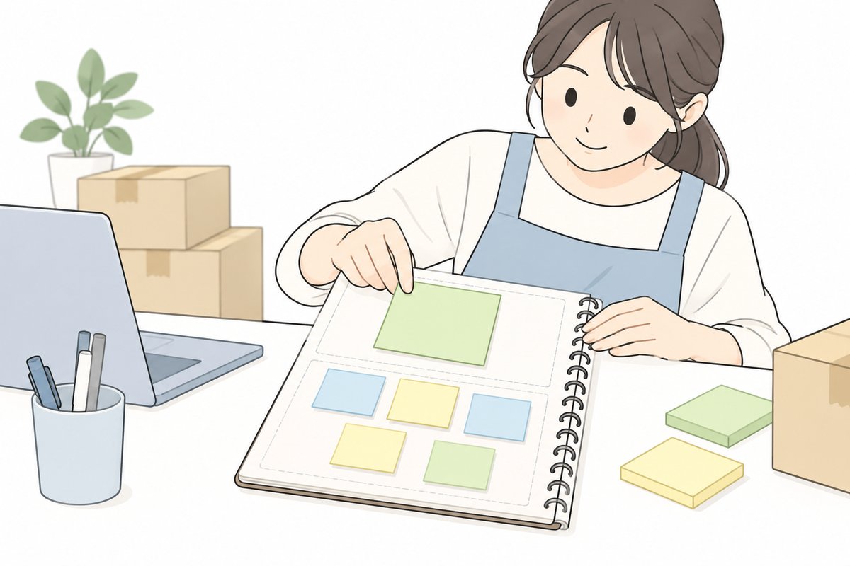 前半と後半で言葉を分ける作業