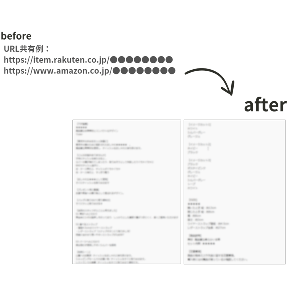 商品ページ構成考案既存ページ改善プランイメージ